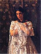 Jacek Malczewski Portrait of Helena Marcell. USA oil painting artist